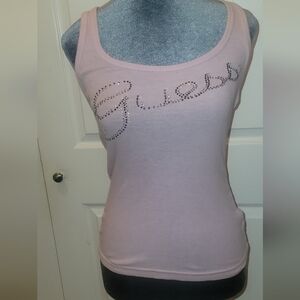 Guess Light Pinkish Lavender Embellished Tank Top Small